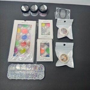 Morovan Bundle Multicolor Nail Art Powder & Glitter Kit